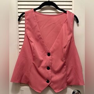 SHEIN Curve Pink Vest NWT size 1XL